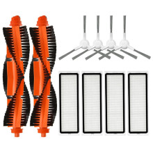Compatible with Robot Vacuum S40C / E101 Robot Vacuum Cleaner Main Side Brush Washable & Reusable HEPA Filters Accessories