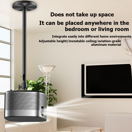 Projetor Ceiling Bracket Universal 10-60cm Telescopic Thickened Ceiling Hanger 360  Adjust Suspension Support 1