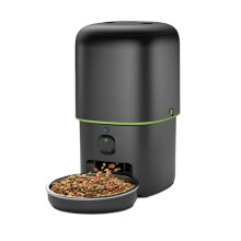 1080P HD Camera Automatic Cat Feeder with 5GWiFi Pet Cat  Food Kibble Dispenser Feeder for Cats Dog Black
