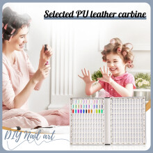 216 Nail Art Display Stand - Nail Design Presentation with 216 Colors and 240 Nail Tips - Nail Gel Color Samples for Nail Studios and DIY -