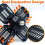 LED Garage Lights with 12 Adjustable Panels, E26/E27 6500K Deformable Ceiling Lighting 4