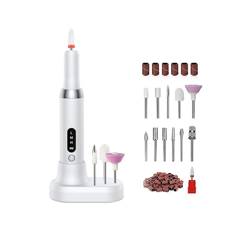 Electric Nail Polisher Drill Bits Professional Nails Grinding Polishing Removal Art Sanding File Pen Manicure Machine,A