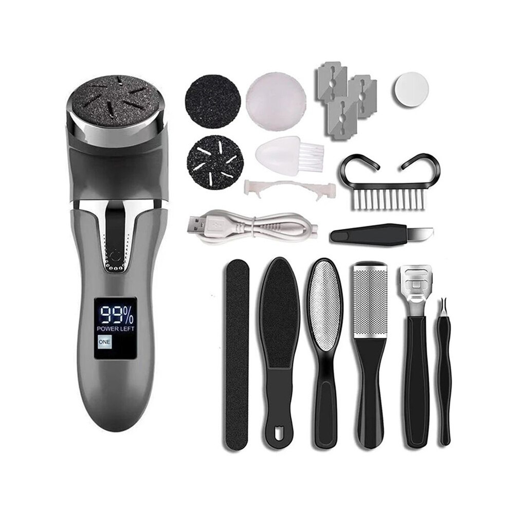 Tlily Electric Callus Remover For Feet Portable Pedicure Kit Rechargeable Waterproof Foot File Foot Care Deadskin Remover,A
