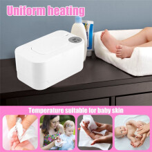 USB Baby Wipe Warmer Reusable Thermostat Prevent Dry Portable Baby Wipes Dispenser Warmer for Home Baby Nursery White