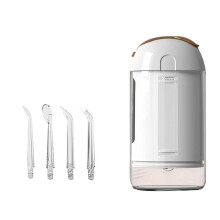 Water Flosser for Teeth,Portable Water Flosser, Cordless Water Teeth Cleaner Picks with Telescopic Water Tank White