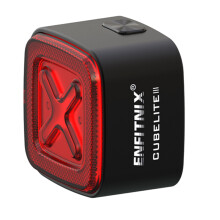 Enfitnix CubeliteIII Fahrradlicht Intelligentes RüCklicht Automatisches BremsrüCklicht Leichtes Ultrahelles LED-Warnnachtlicht