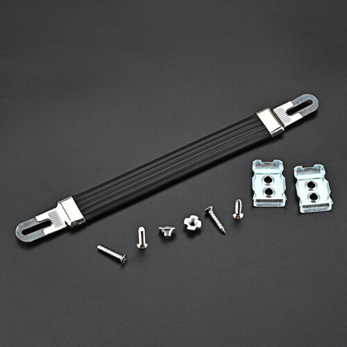 Guitar Tube Amplifier Cabinet Handle with Silver Plated End Caps Speaker Cabinet Amp Strap Handle 2