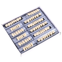 168pcs Dental Materials Denture False Teeth Model Resin Dentures Dentist Lab Tools Full Mouth Fake Set