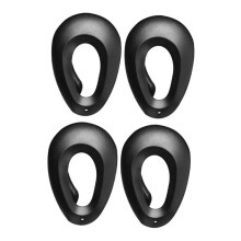 4pcs Profession Salon Hair Dye Hairdressing Ear Covers Black Earmuffs Prevent From Stain Ear Protectors Styling Tools