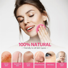 60 Stück Komprimierte Gesichtsschwämme für die Tägliche Gesichtsreinigung und das Peeling, zum Abschminken, Einwegschwämme