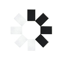 40 PCS Reusable Black Foam Filters and White Ultra-Fine Filters Compatible for Weinmann Ventilator
