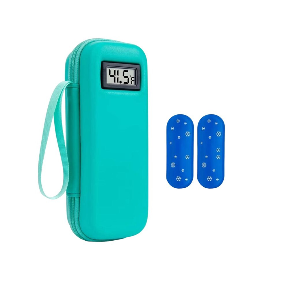 Insulin Cooler Travel Case with Temperature Display Waterproof Insulin Pen Cooler Bag Organizer Bag for Diabetics