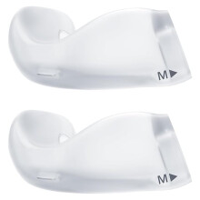 2 Unidades de Almofadas Nasais, Tamanho Médio, em Gel de Silicone Macio, Embalagem Lacrada