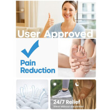 1 Pair Bunion Corrector & Splint for Toe - Adjustable Breathable Toe Separator , Day & Night Wear Bunion Relief S