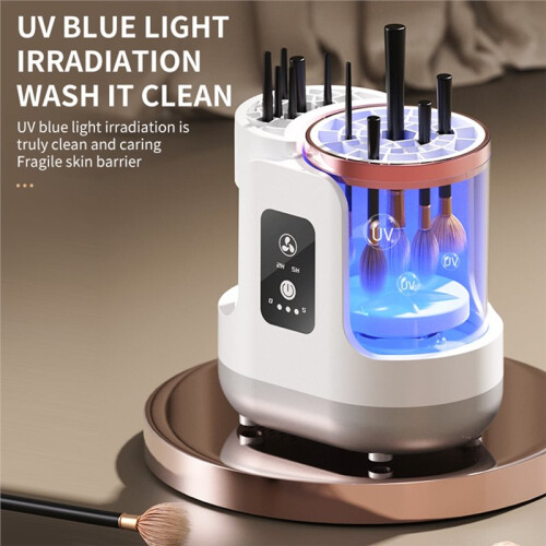 3-in-1 USB Electric Makeup Brush Cleaner with Automatic Quick-Drying Support Device Makeup Brush Cleaning Drying Tool 1