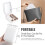 Small Travel LED Makeup Mirror Case with 3 Adjustable Color Light Settings,  Cosmetic Train Case White 7