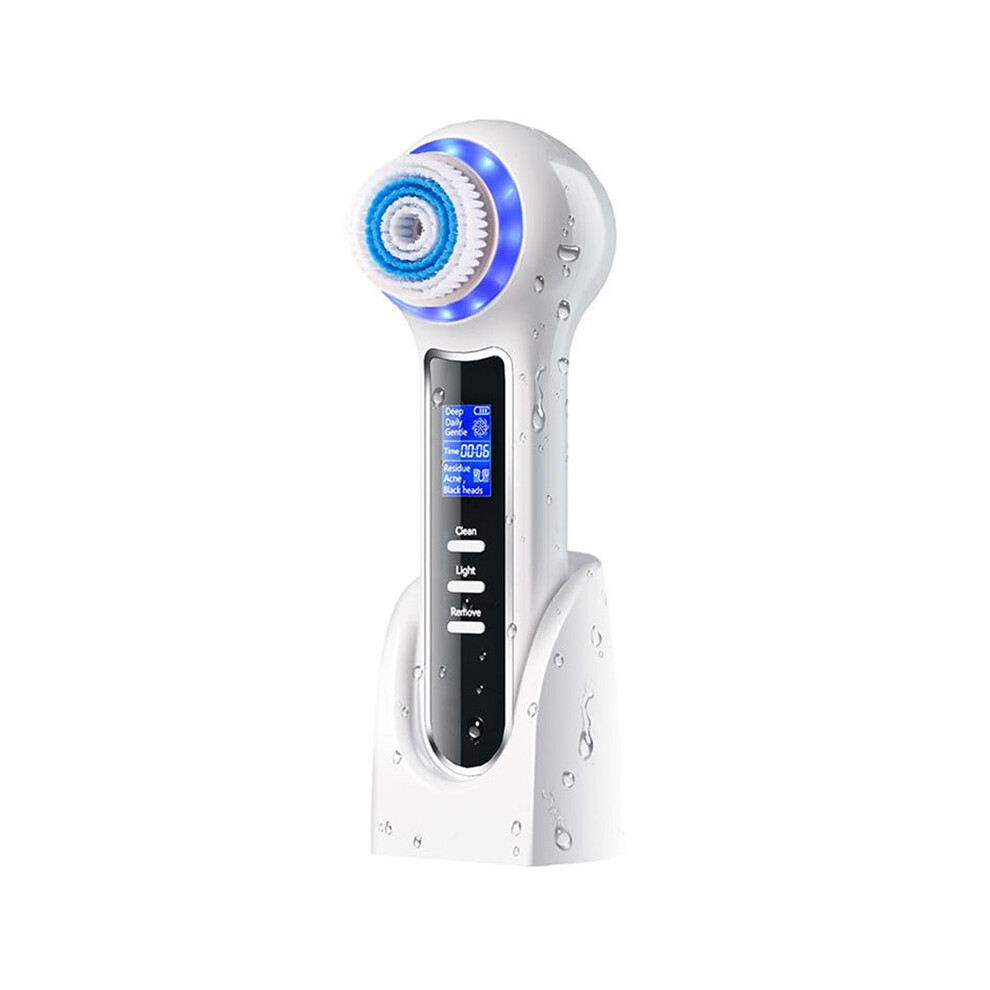5 in 1 Electric Facial Cleansing Brush Blackhead Remover Vacuum with Rechargeable Face Brush Facial Pore Deep Cleansing