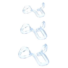 3 Sizes Stop Snoring Device Silicone Elastic Nose Clip Anti-Snoring Supplies Nasal Dilator for Better Sleep