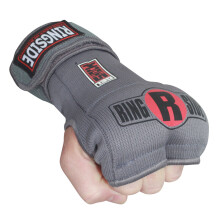 RINGSIDE Quick Wrap Muay Thai MMA Kickboxing Training Boxing Hand Glove Wraps(Pair)gray S/M
