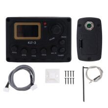 4 Band EQ Equalizer KLT-3 Acoustic Guitar Bass EQ Preamp with Digital Tuner Guitar Pickup