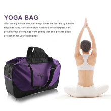 Borsa da Yoga, Borsa da Viaggio, Zaino per Tappetino da Yoga di Capacità, Borsa da Palestra, Borsa da Yoga, Viola