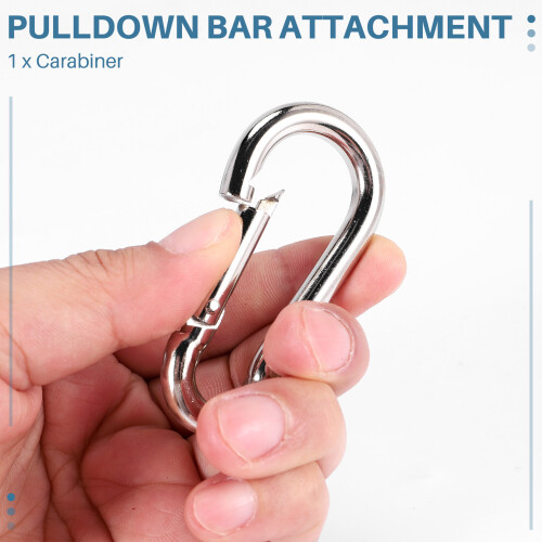 Multifunction Adjustable LAT Pull Down Bar Cable Machine Attachment for Home Gym Bench Press Squat Workout 1
