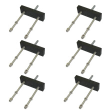 6-Pack Skateboard Flytande DäCk Display VäGgmonterad Rack HåLlare Hanger Passar Hem FöRvaring Display