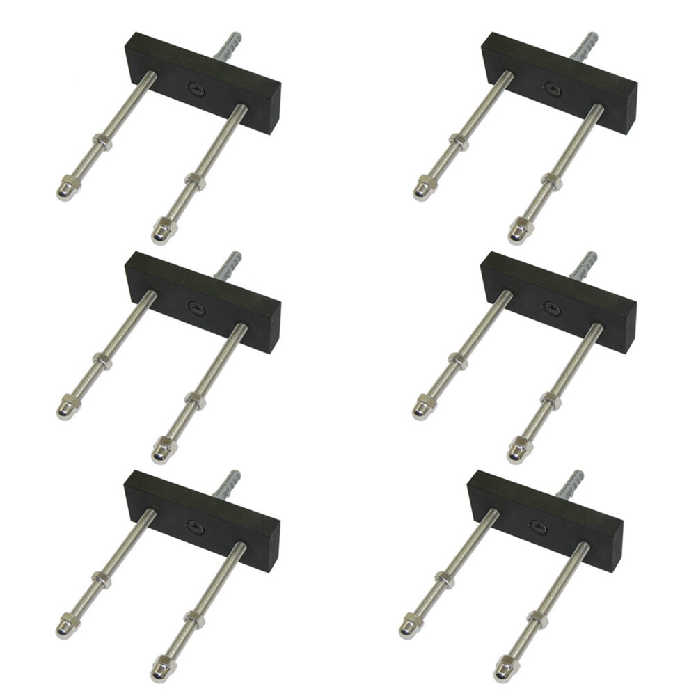 6 Pack Skateboard Floating Deck Display Wall Mount Rack Holder Hanger Fit Home Storage Display 6031119651597