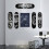 6 Pack Skateboard Floating Deck Display Wall Mount Rack Holder Hanger Fit Home Storage Display 9