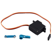 Servo de Engrenagem de Metal de TrêS Fios com Servo BraçO Servo Haste para 144001 124019 124018 A959-B A959 Rc PeçAs de AtualizaçãO de Carro