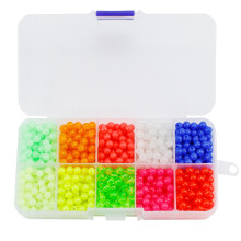 1000 Pezzi / Set Perline da Pesca Dure 5Mm Set di Accessori per la Pesca Notturna Galleggianti nel Plastica Bagliore