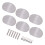 6 Pcs White Pearl Guitar Tuning Pegs Keys Button Tuners Machine Heads Premium Tuning Key Button Cap Knobs Handle Cap 1