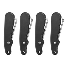 4-Delige Opvouwbare Vetertrekker, Draagbare Veterspanner, Skate Veterspanner voor Hockeyschaatsen, Kunstschaatsen, Laars