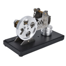 Ganzmetall Vakuum Stirlingmotor DIY HeißGasturbinen Dampfmaschinen Modell Satz Physikalisches Experiment Spielzeug Geschenk