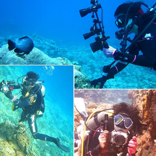 Shutter Trigger Extension Lever Extend Mount Adapter for Underwater Tray Diving Action Camera Waterproof Housing Case 2
