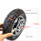 Roda Completa de Pneu de Scooter de 10 Polegadas Sem Câmara com Cubo Universal para 10X3.0 255X80 Pneus de Scooter, Pneus Off-Road 3