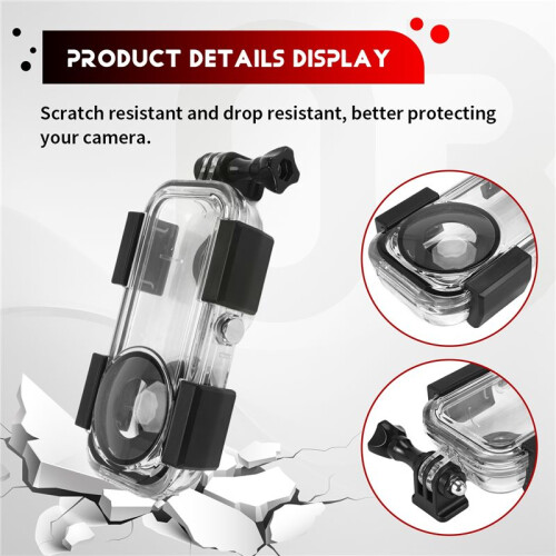 Waterproof Housing Case for  ONE X2, Underwater Dive Protective Shell 40M (131Ft) Aciton Camera Accessories 2