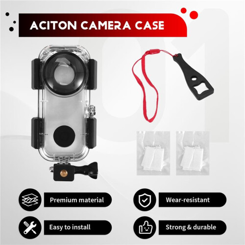 Waterproof Housing Case for  ONE X2, Underwater Dive Protective Shell 40M (131Ft) Aciton Camera Accessories 1