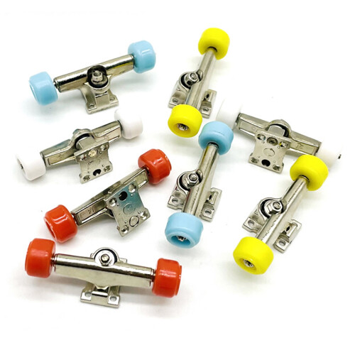 2 PièCes Finger Skateboard Deck Support Alliage PièCes pour  Finger Board Roller Skate Scooter ModèLe,Bleu