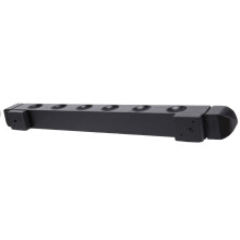 Wall Mounted Hardwood Billiard Cue Rack Pool Cue Rack 6 Clips Billiard Holder Bracket Accessories,Black