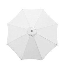3Meter Replacement Cloth Round Garden Umbrella Cover for 8-Arm Umbrella Sunshade Shield Rain Cover Supplies,Creamy-White