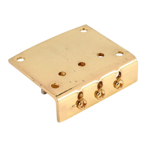 3 String Guitar  String Bridge Bridge Pull String Hard Tail Guitar Bridge Tail 3 String Guitar Replacement Gold 2