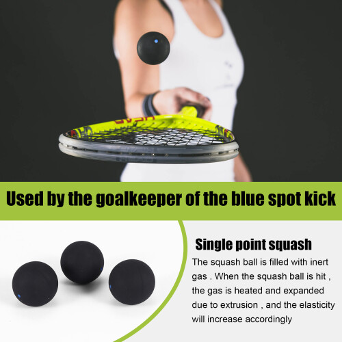 Squash   Dot Fast Speed Sports Rubber Balls Professional Player Competition Squash(3 Pcs) 2