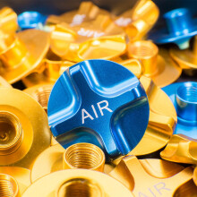 Bike Air Gas Shcrader American Valve Caps Bike Suspension Bicycle Front Fork Parts for MTB Road Bike Gold