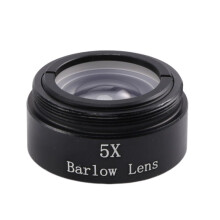 Lente Barlow 5X para Cualquier M28X0.6 Rosca 1,25 Pulgadas Telescopio Ocular Astronomía Tubo Extensor Diagonal o Adaptador de Cámara