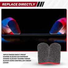 10Pcs Finger Sweat Proof Gaming Sleeves Waterproof Gaming Sleeves Thumbs Finger Sleeve Game Controller Finger Cover