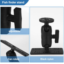 Universal Marine Kayka Electronic Fishfinder Mount Fishfinder Plate Rotating Boat Supporter