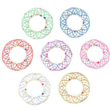 7PZ Magic Mandala Flower Basket Toy Magic Loops Wire Fidget Toy Cestino Flessibile Giocattoli Magici Morbidi per Adulti Bambini