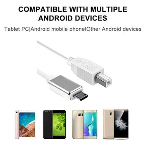 Midi USB Tipo B para Cabo Conector Micro-USB, Cabo Adaptador, Cabo de áUdio de Piano 2