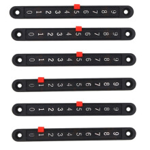 6Pcs Soccer Tabletop Scoreboard Snooker Score Board Scorer Pointers and Number Strip Table Games Counter